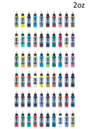 FUSION 60-COLOR FULL SET — FUSION TATTOO INK — 2OZ