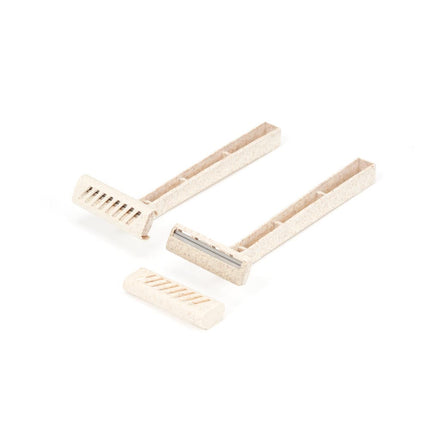 SAFERLY STAINLESS STEEL BIODEGRADABLE SKIN PREP RAZORS - 100/BX