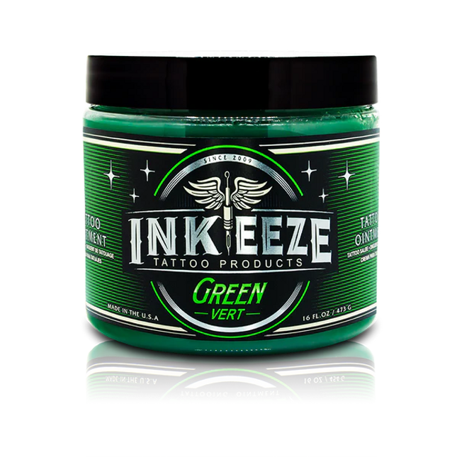 INK-EEZE GREEN VERT TATTOO OINTMENT – 16OZ.