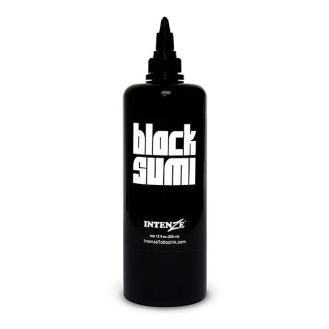 Black Sumi Outlining Ink — Intenze Japanese Tattoo Ink — 12oz Bottle