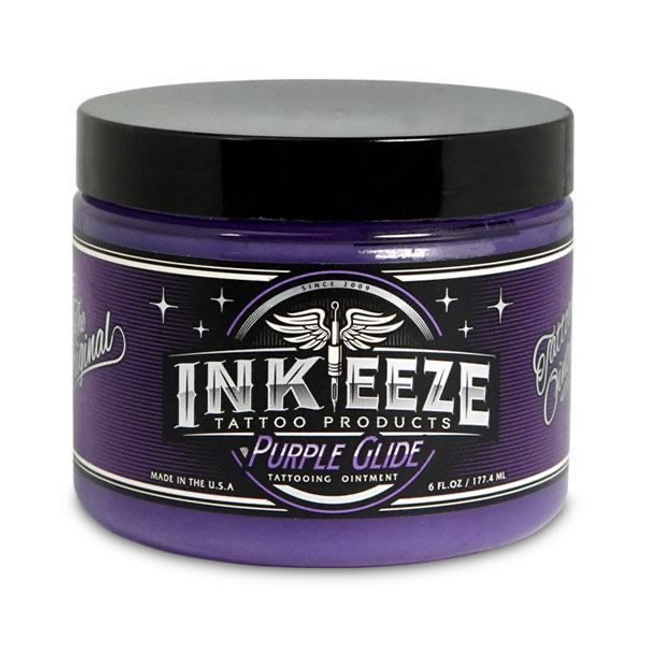 INK-EEZE Purple Glide Tattooing Ointment - 6oz Jar