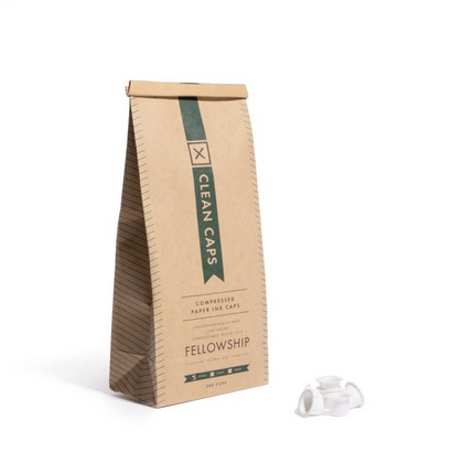 Fellowship Clean Caps — Bag of 200 Biodegradable Ink Cups — Pick Size