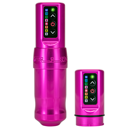 Spektra Flux Wireless Tattoo Machine - Bubblegum with PowerBolt