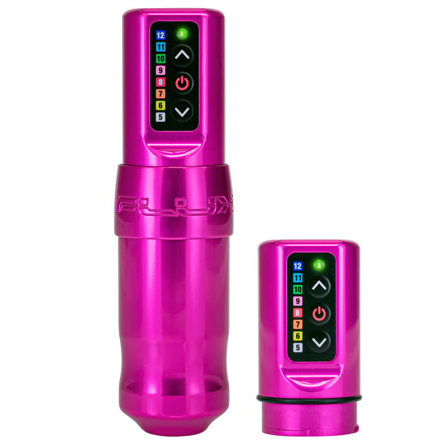 Spektra Flux Wireless Tattoo Machine - Bubblegum with PowerBolt