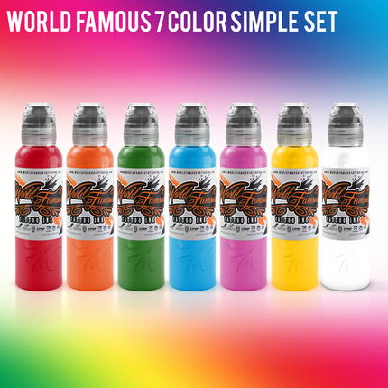 WORLD FAMOUS 7 COLOR SIMPLE SET - 1/2OZ